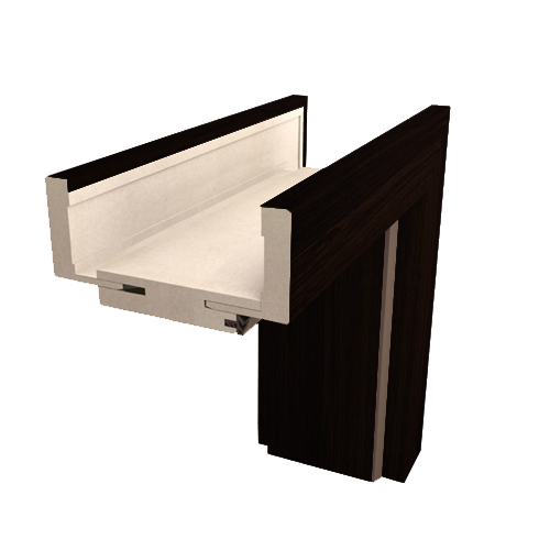 Ościeżnica MDF regulowana bezprzylgowa DIN DUO fornir gr. B