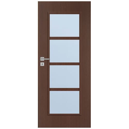 Skrzydło drzwiowe INTERDOOR Płaskie duża ramka dzielona Natura