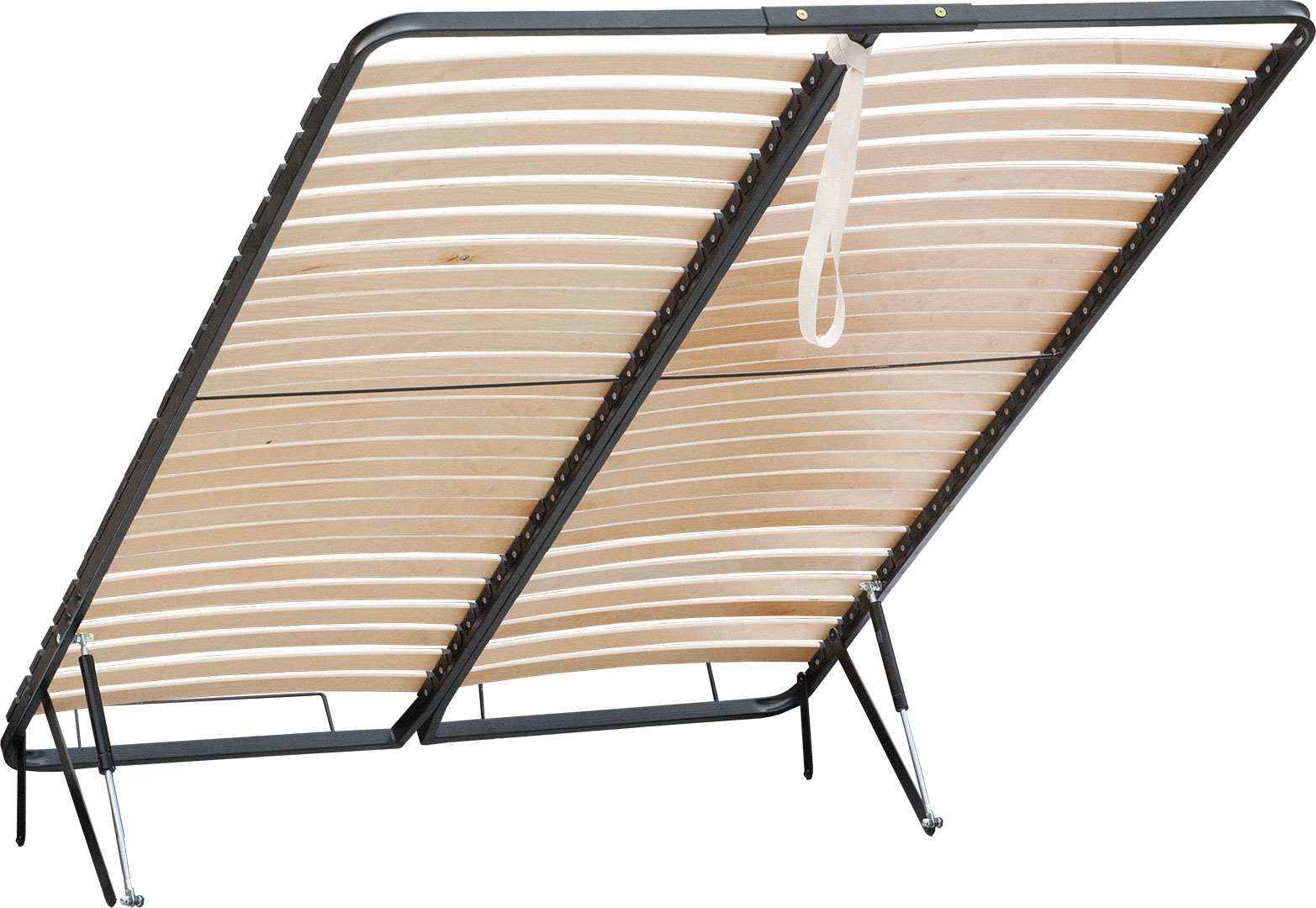 Lifted frame with larger number of slats for bed 3D