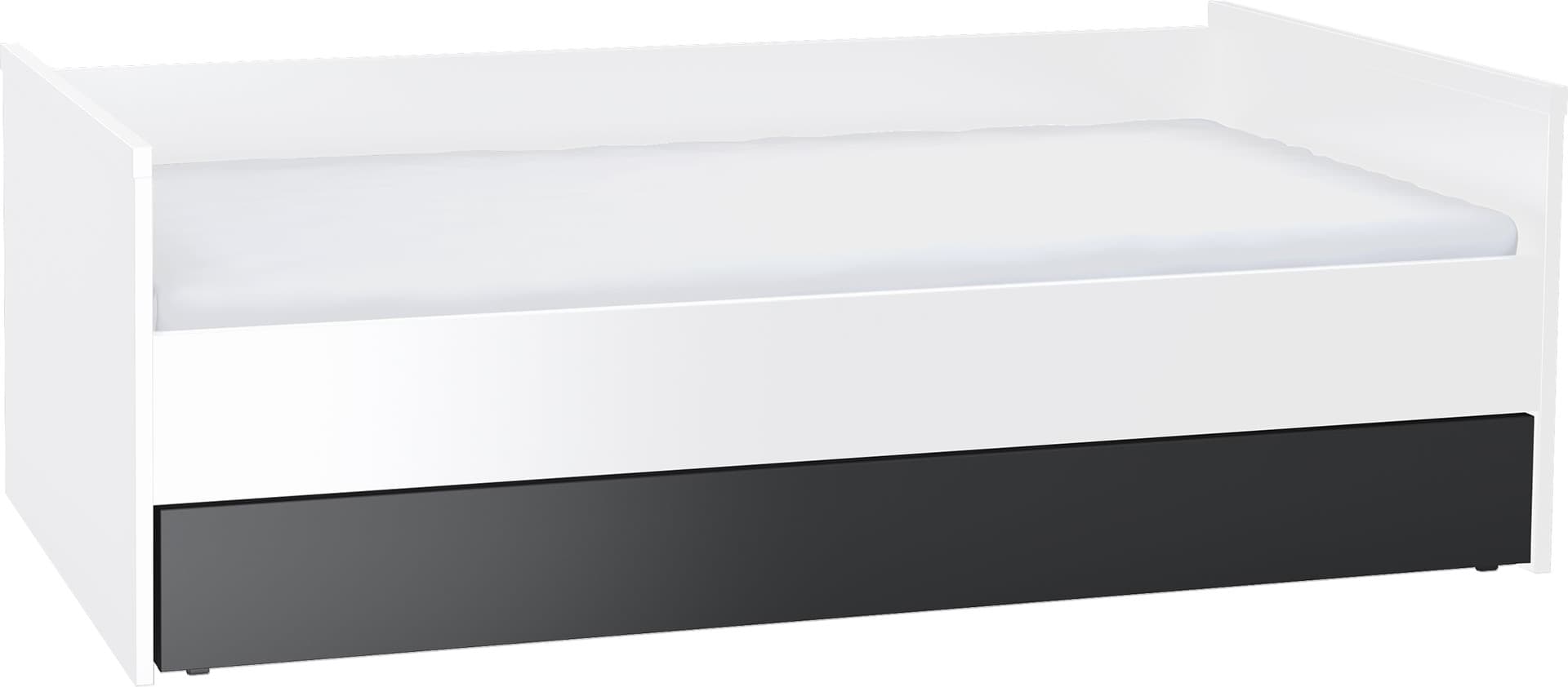 Kanapa z podnoszonym stelażem i szufladą Young Users