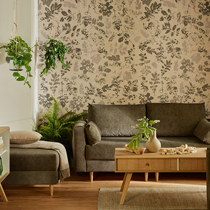 Kerradeco Floral Grey Forest aranżacja