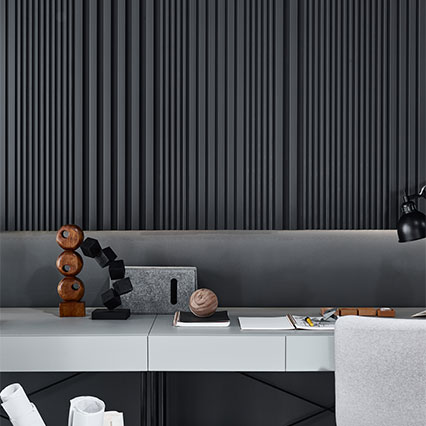 Linerio L-Line panel arrangement