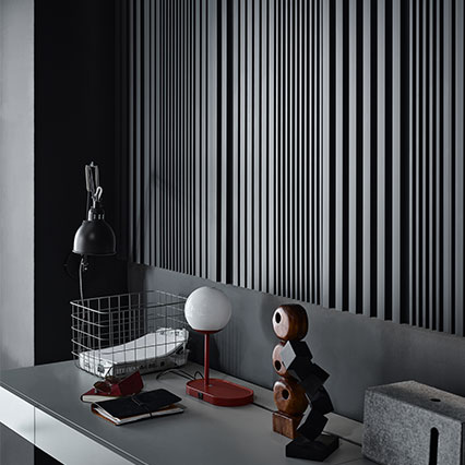 Lamele ścienne Linerio M-Line 12,2cm x 265cm x 1,2cm aranżacja