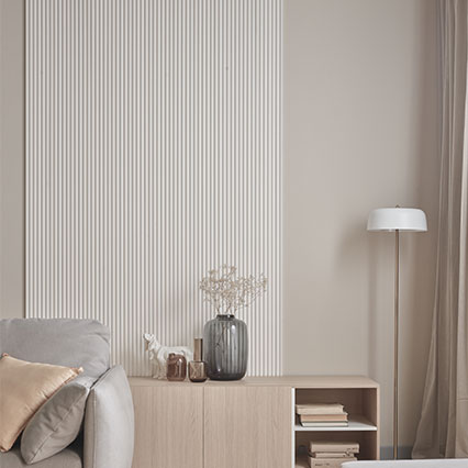 Lamele ścienne Linerio S-Line 12,2cm x 265cm x 1,2cm aranżacja