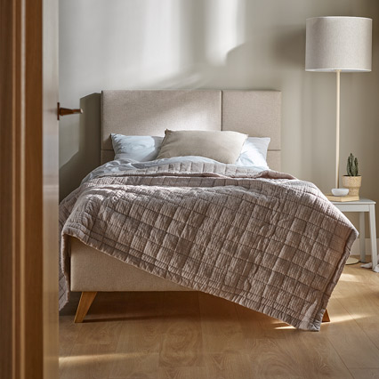 Upholstered bed 120x200 Geometric arrangement
