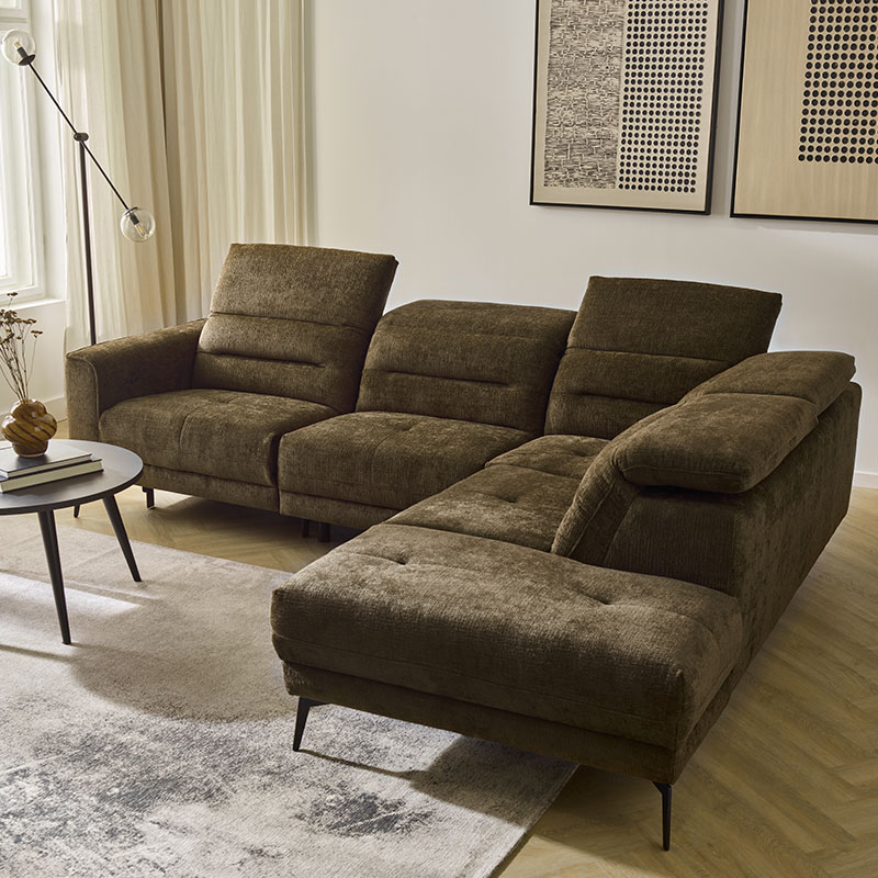 Large corner sofa with relaxation function Motio arrangement