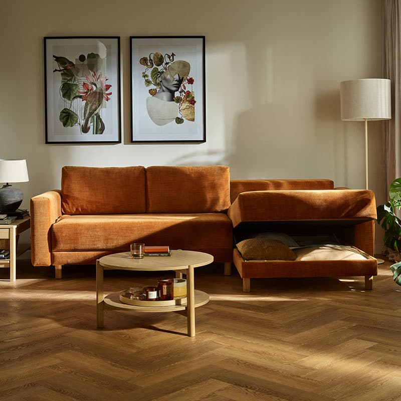 Corner sofa with sleeping function Todos Plus arrangement