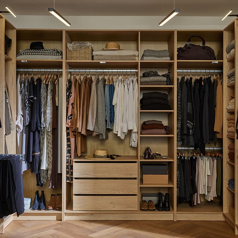 Szafa otwarta 140x240 Stor aranżacja