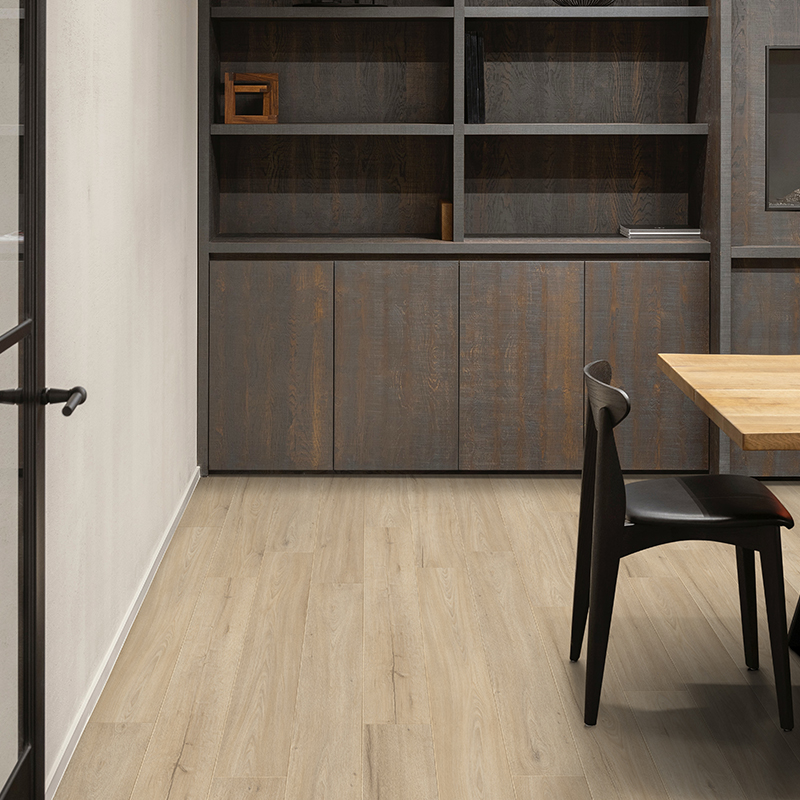 Panele podłogowe wodoszczelne VOX Querra Supra Dąb Niken aranżacja