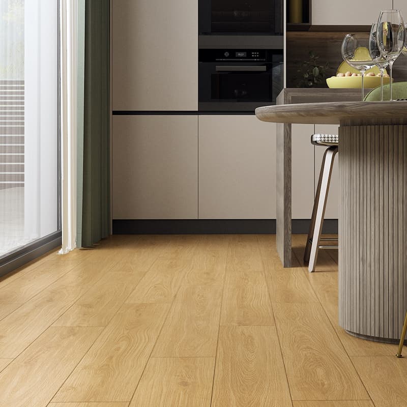 Panele podłogowe Swiss Krono Aurum Sefora Aqua Zero Dąb Espresso D40504 aranżacja