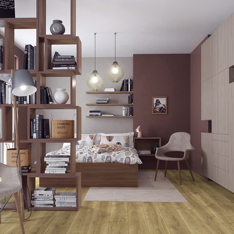 Panele podłogowe SWISS KRONO Aurum Volo Aqua Zero Dąb Falcon D40324 arrangement