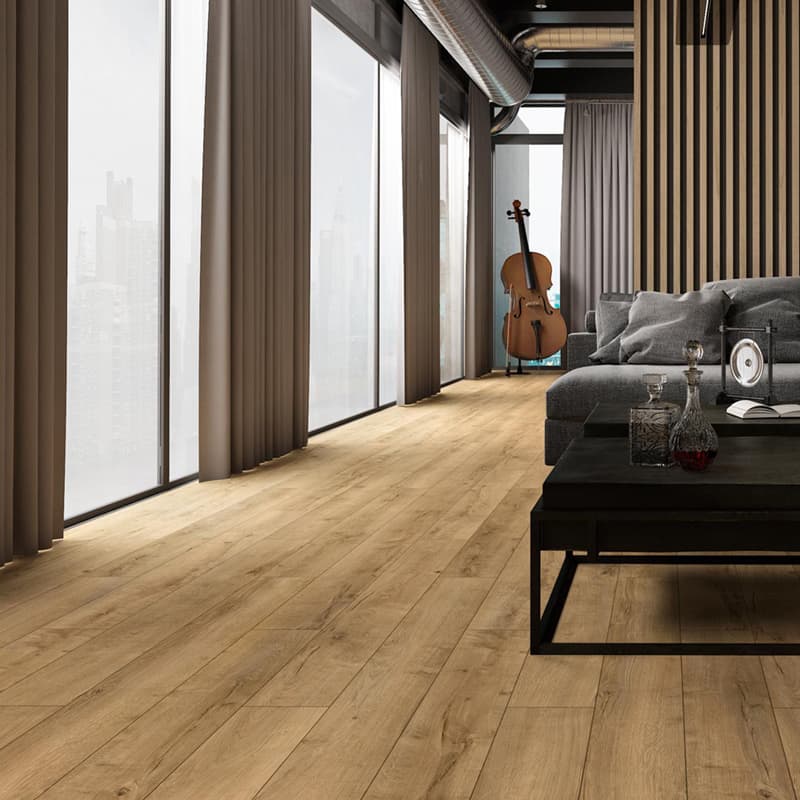 Panele podłogowe SWISS KRONO Platinium Marine AC4 Dąb Bałtyk D3787 aranżacja