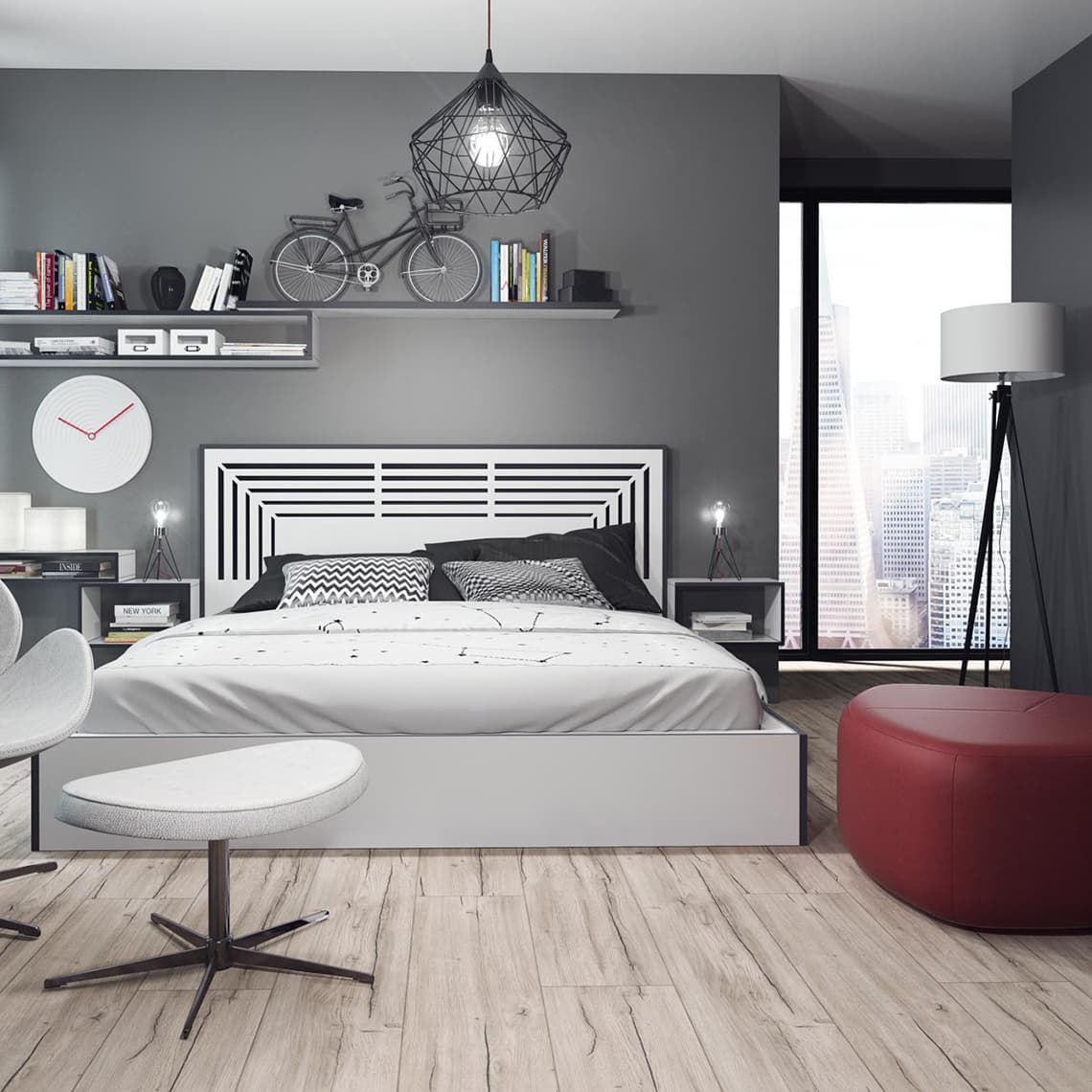 Panele podłogowe SWISS KRONO Aurum Movie Aqua Zero Dąb Festiwal D40234 aranżacja