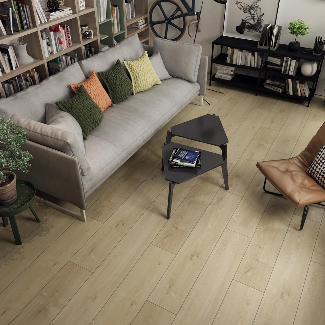 Panele podłogowe SWISS KRONO Aurum Movie Aqua Zero Dąb Musical D40154 aranżacja