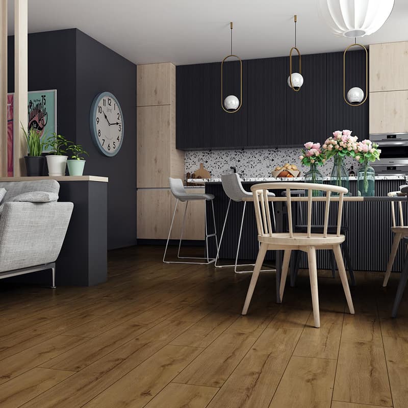 Panele podłogowe SWISS KRONO Platinium Terra Aqua Block Dąb Cracovia d4923 arrangement