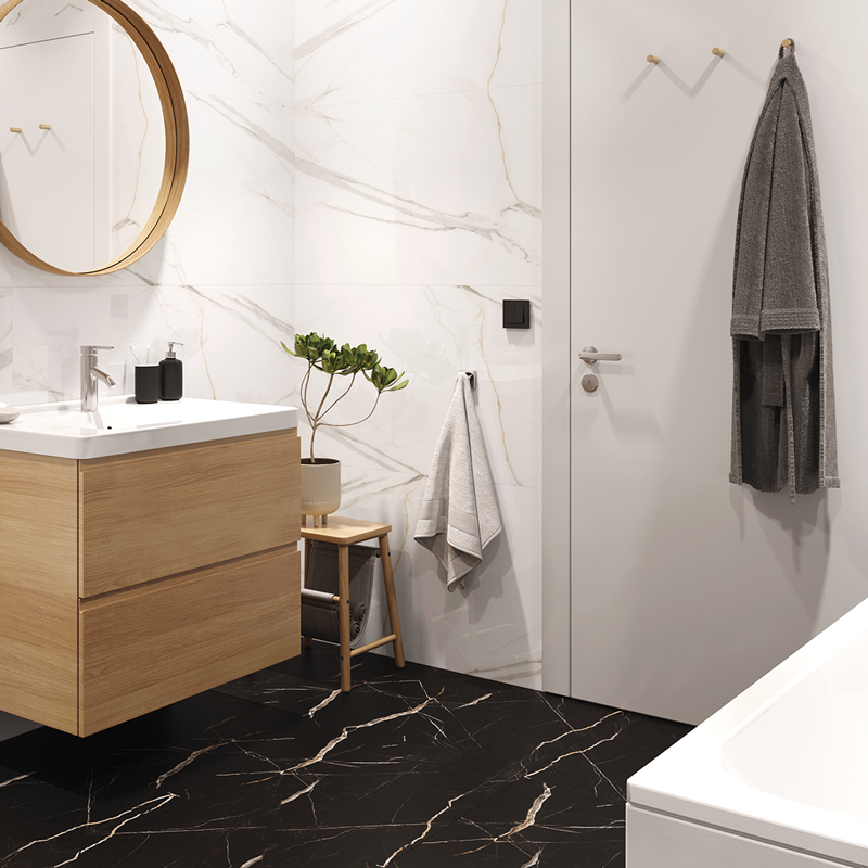 Podłoga winylowa Vilo SPC Calacata Black aranżacja