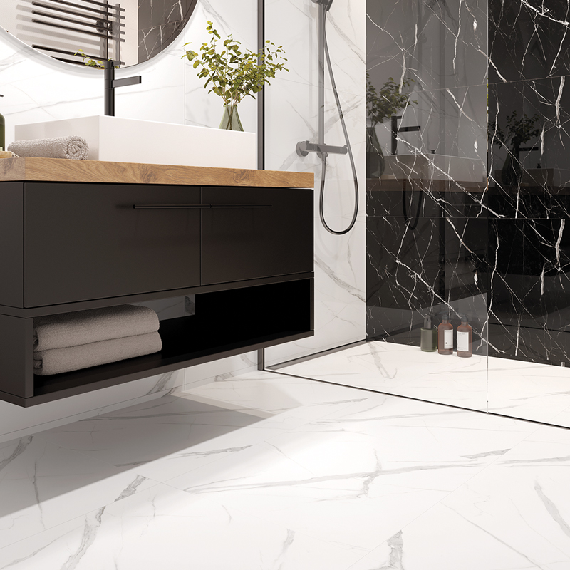 Podłoga winylowa Vilo SPC Calacata White aranżacja