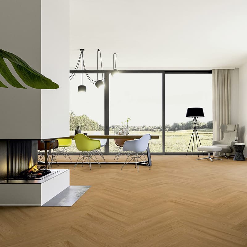 Podłoga hybrydowa Ter Hürne Hywood Herringbone Dąb Capitol Reef 2901 jodełka arrangement