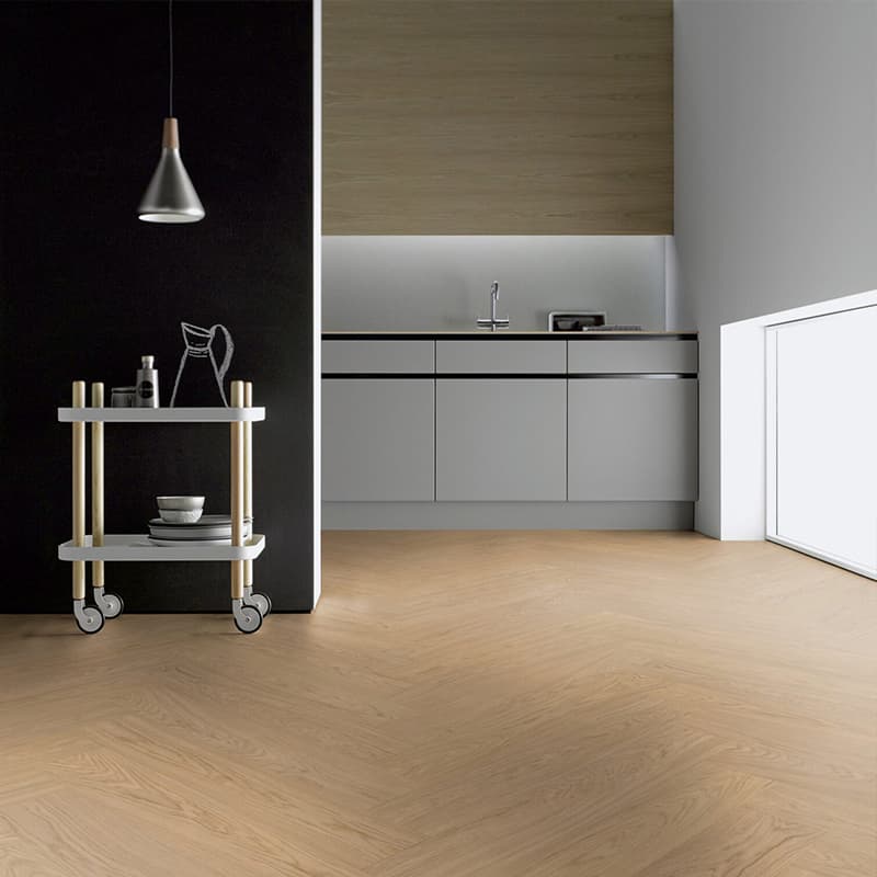 Podłoga hybrydowa Ter Hürne Hywood Herringbone Dąb Nordens Ark 2902 jodełka arrangement