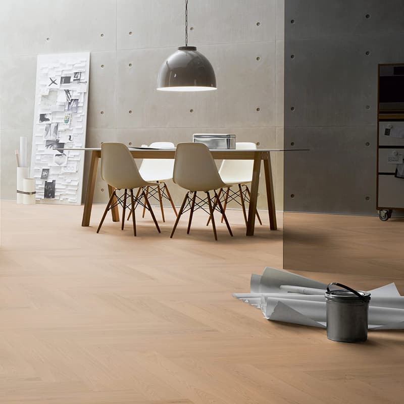 Podłoga hybrydowa Ter Hürne Hywood Herringbone Dąb Pirin 2904 jodełka arrangement