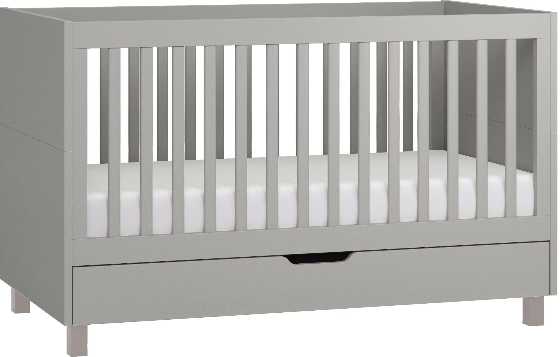 70X140 grey crib Simple