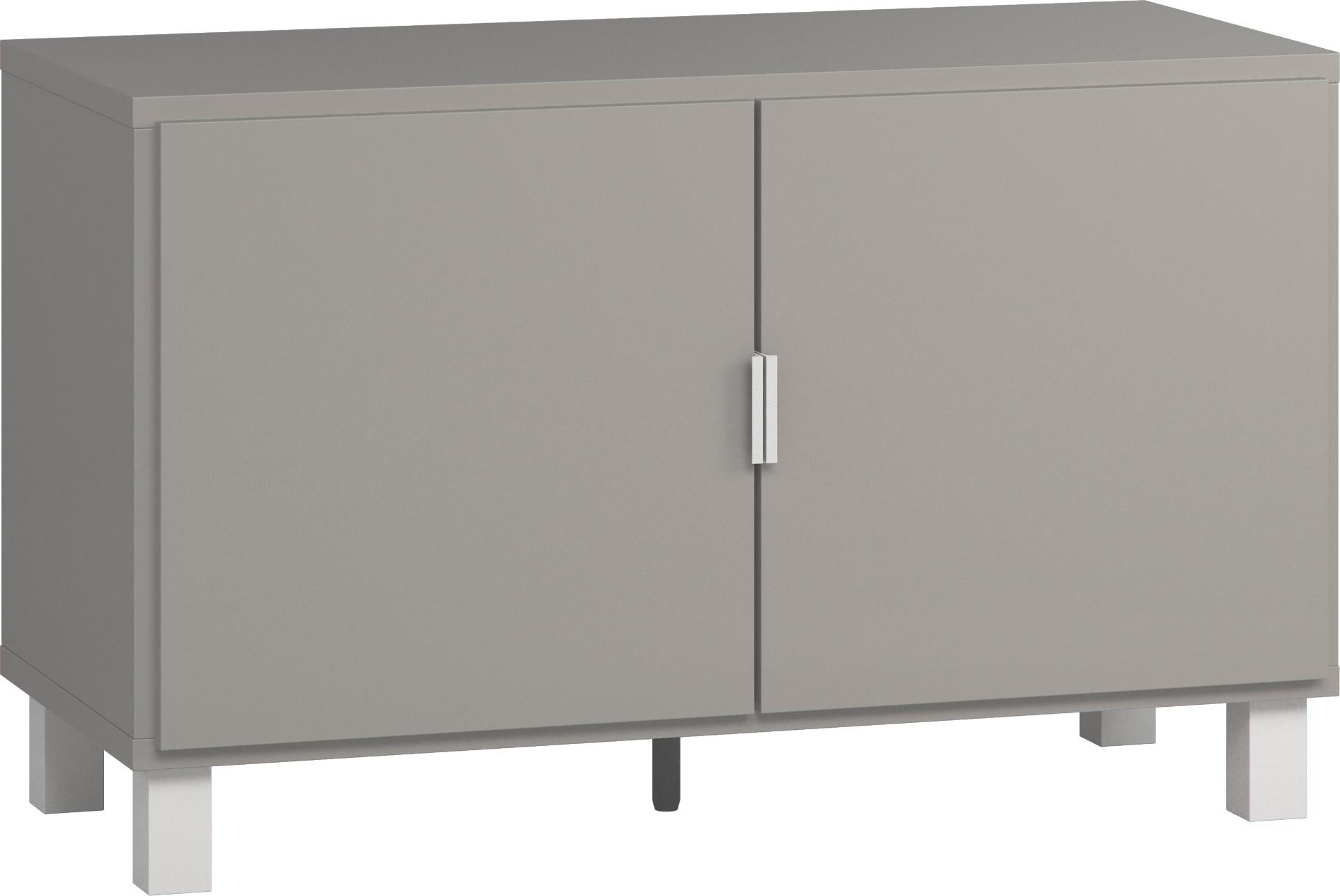 Simple grey hallway wardrobe