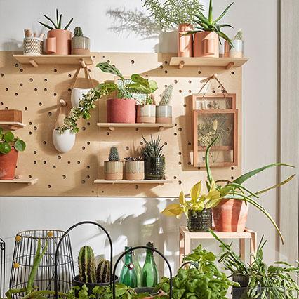 Slot shelf arrangement
