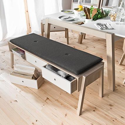 Drawers for bench - set of 3 pcs. Spot arrangement