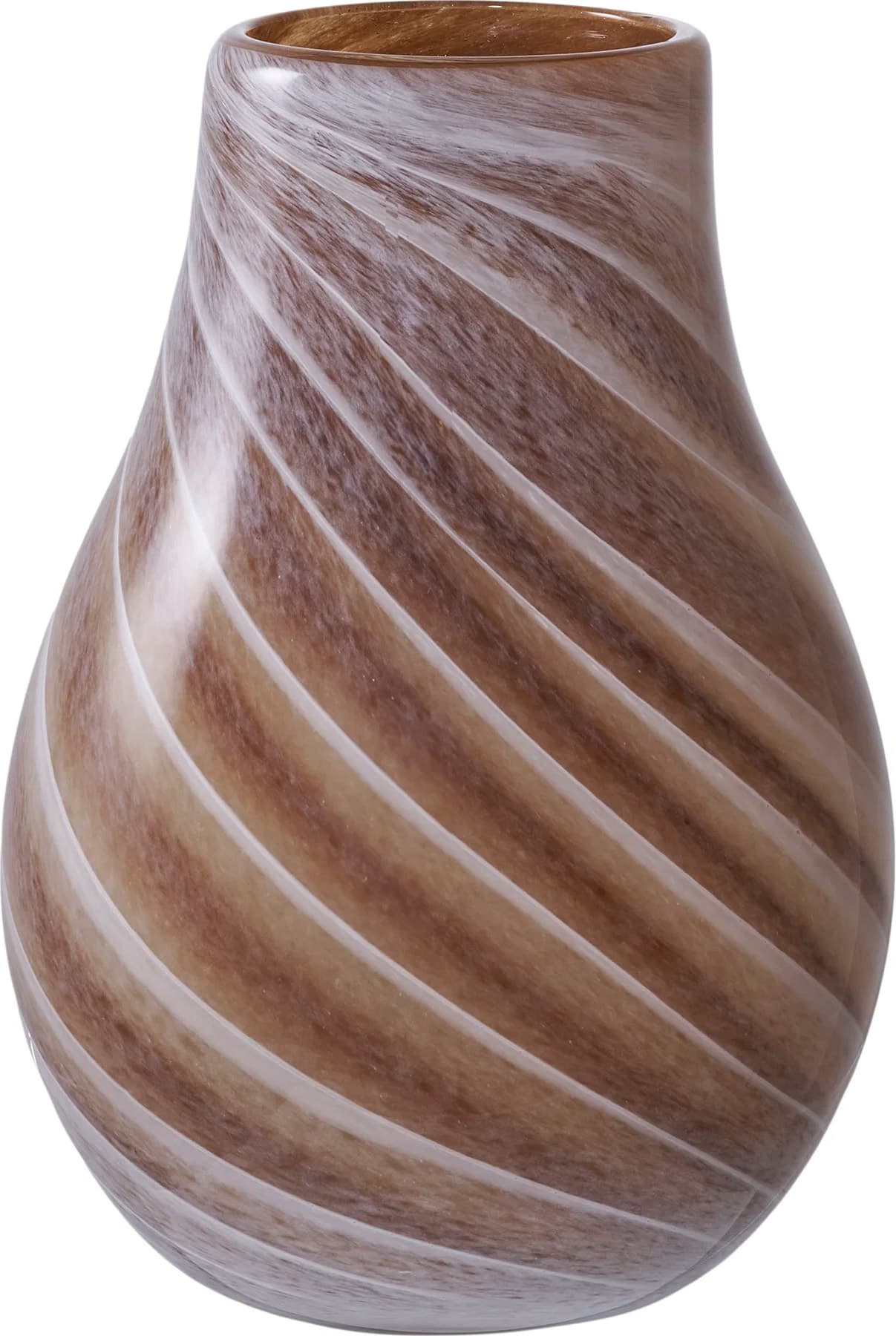House Nordic brown glass vase