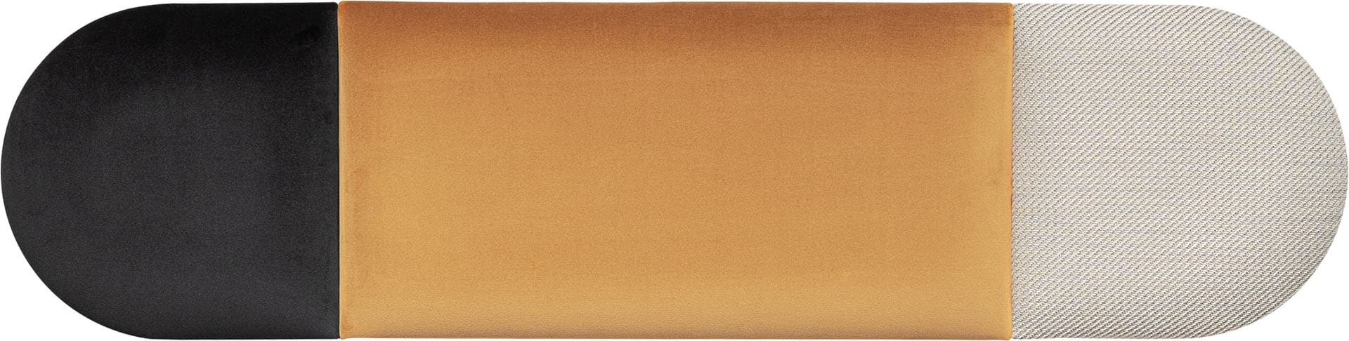 Small upholstered panels set Soform grey-mustard