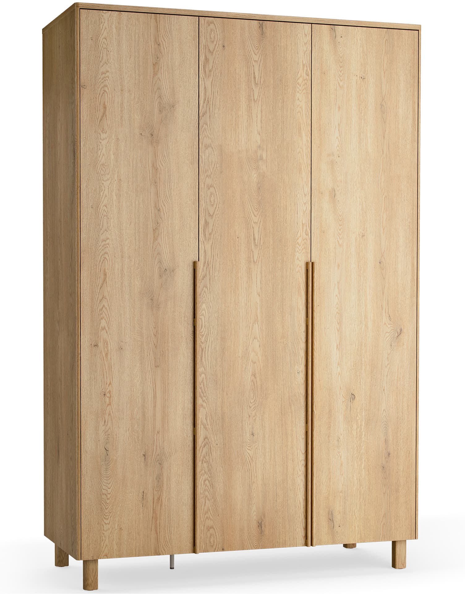 Well 3-door wardrobe with lighting