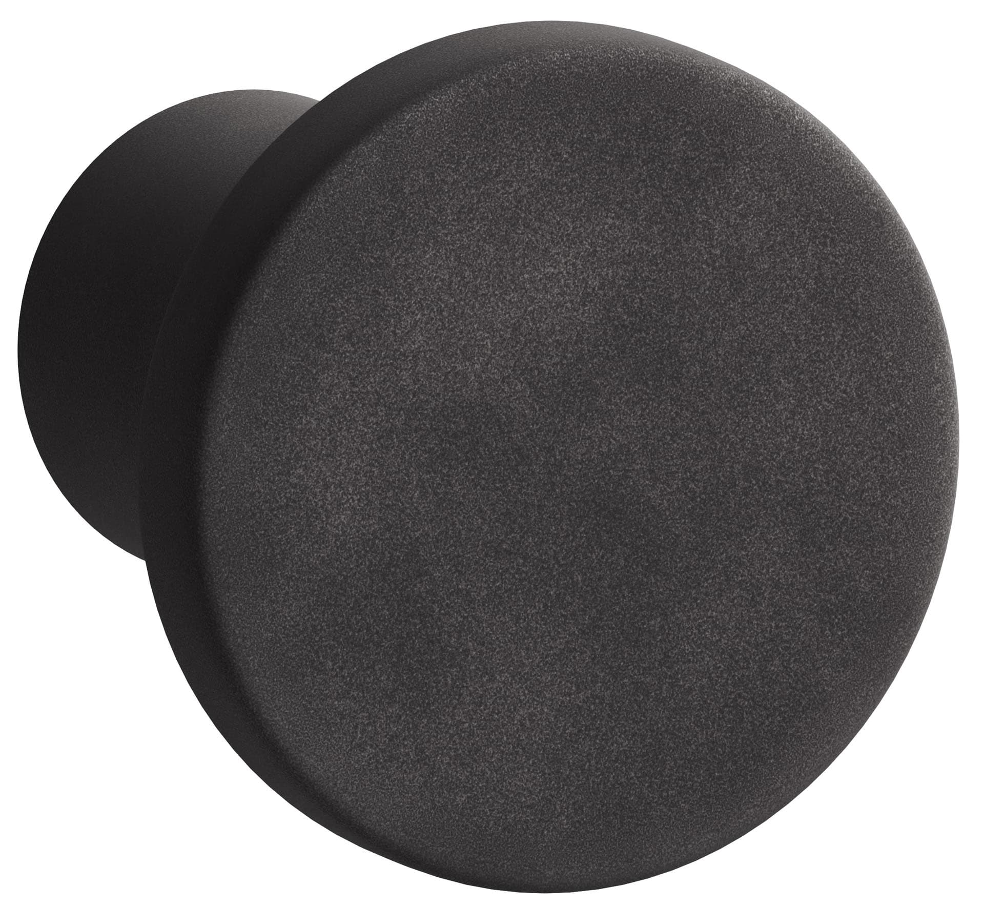 Metal knob black 1 pc Stor