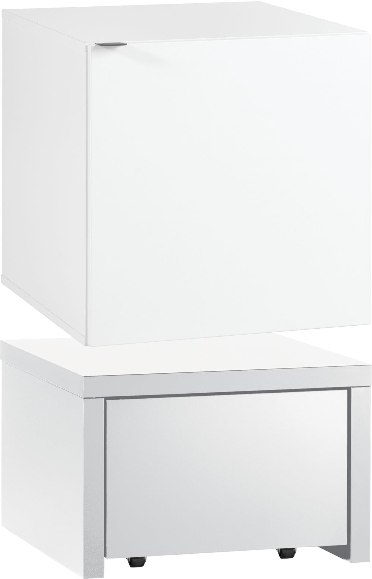 Cube storage unit with 2 drawers on a platform with pull- out drawer Young Users Next