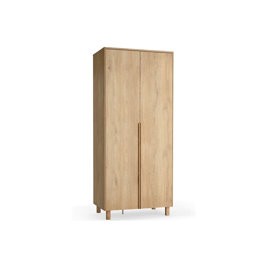 2-door wardrobe with lighting Well
