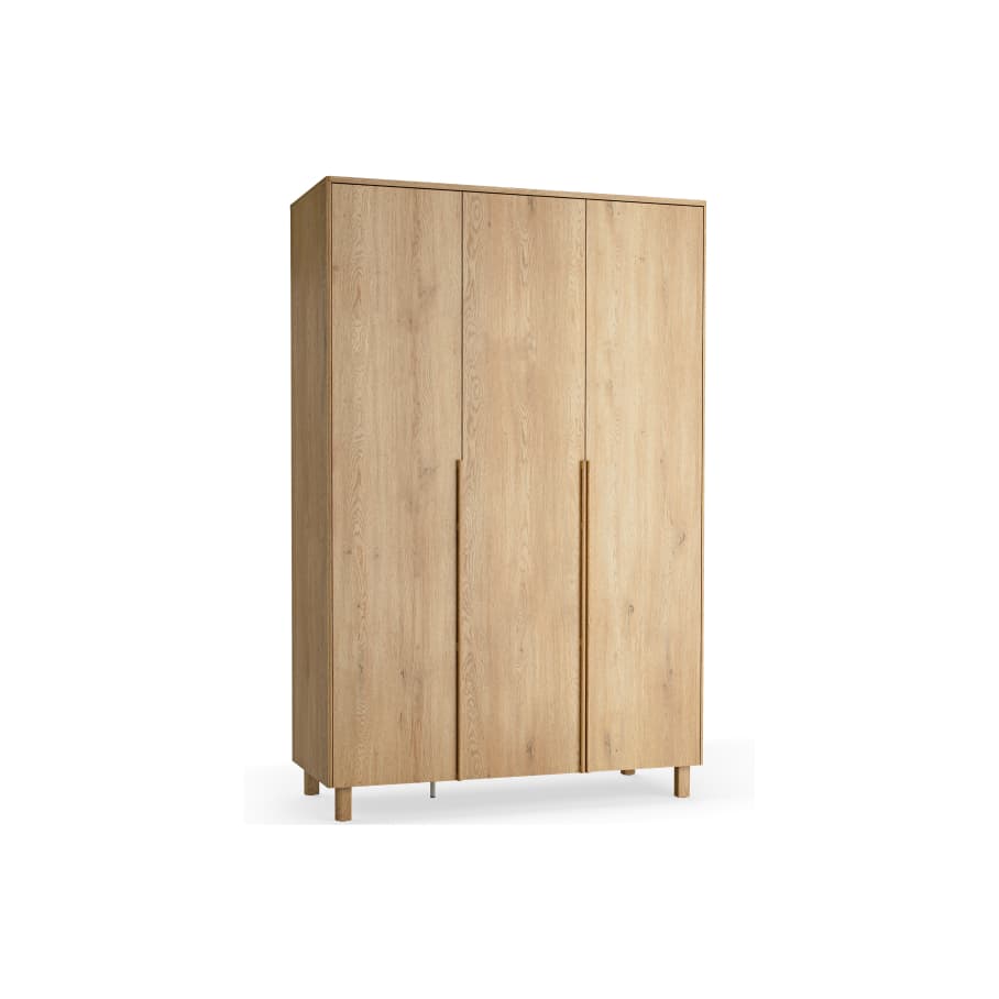 3-door wardrobe with lighting Well