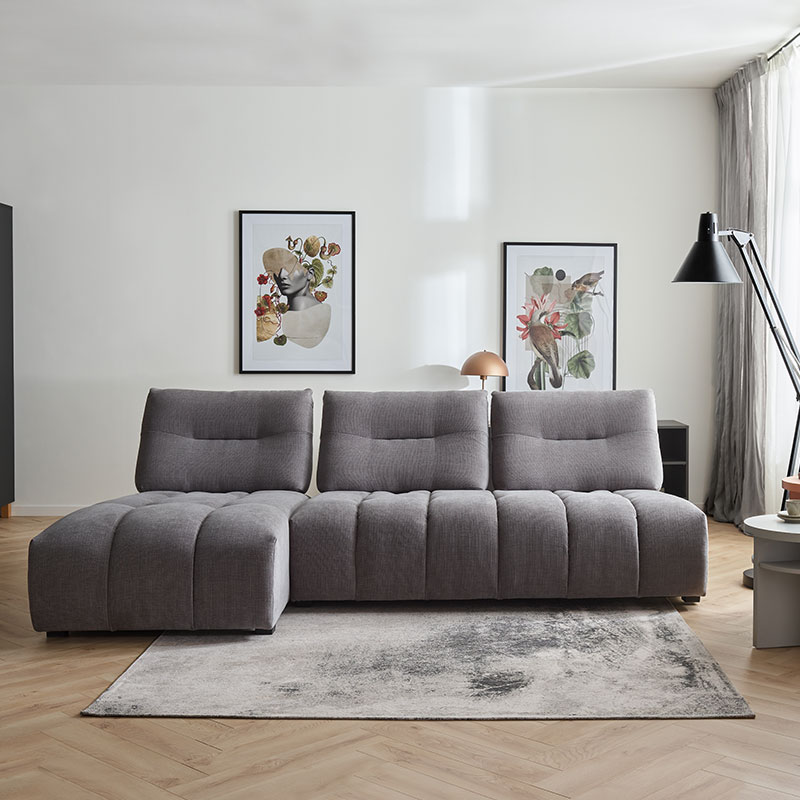 Corner sofa with adjustable backrest Mura arrangement