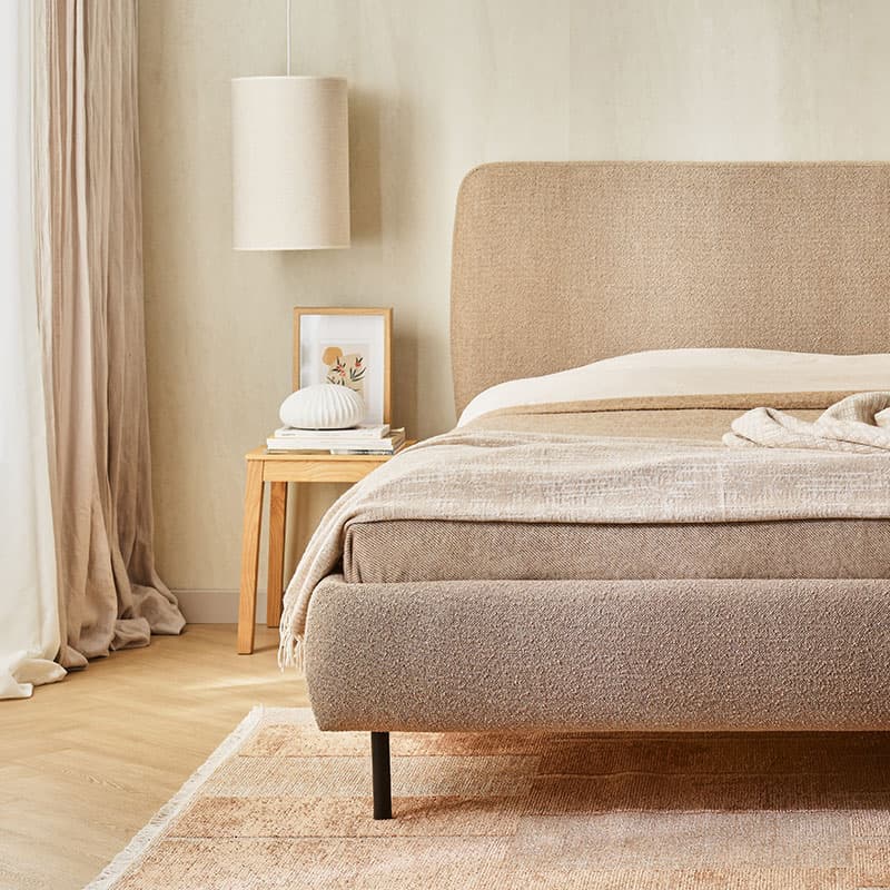 Upholstered bed 140x200 Calme arrangement