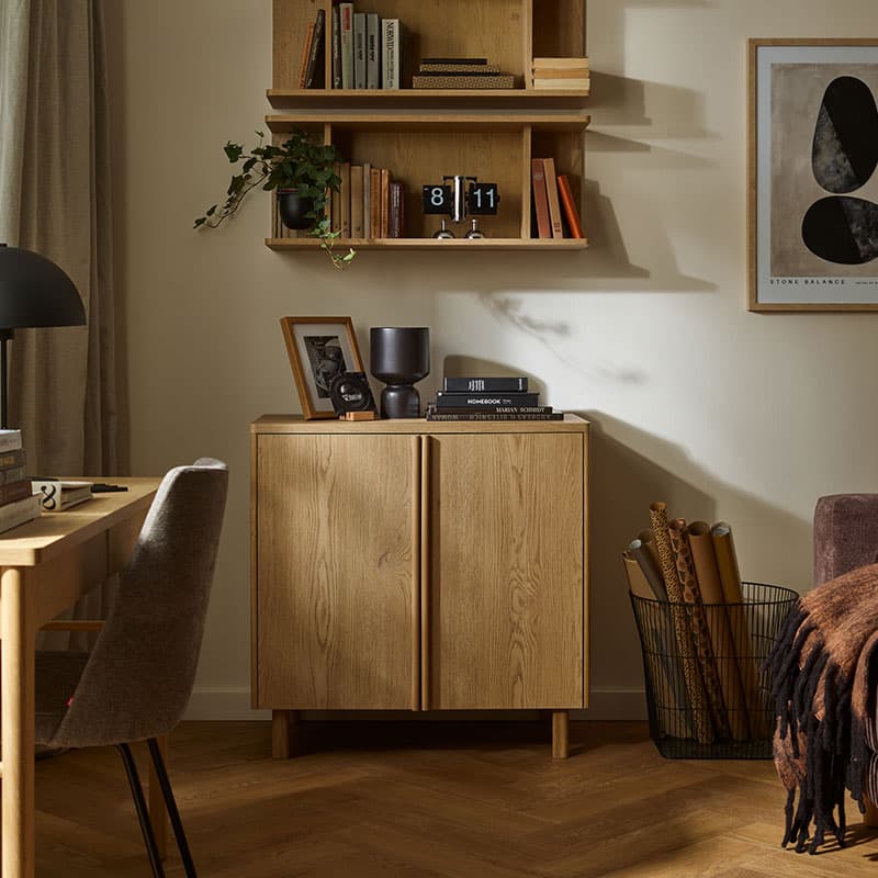 2-door chest of drawers Well arrangement