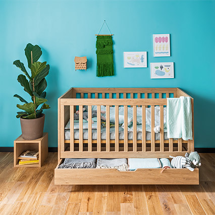 Cot bed 140x70 cm Simple arrangement