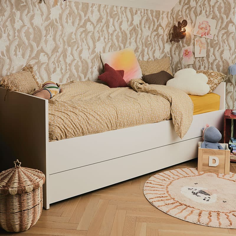 Sofa with lift-up frame and cover panel Young Users Next arrangement