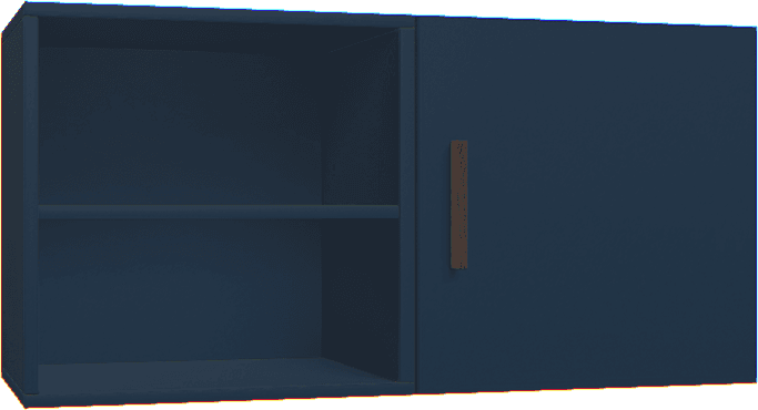 Double bookcase overhang Creative