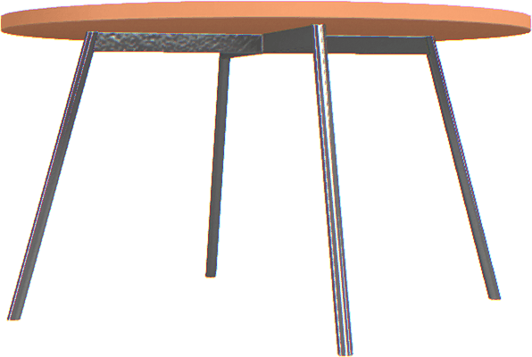 High round coffee table Creative