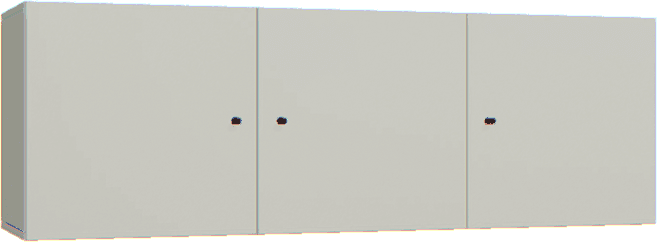 Triple bookcase overhang Creative