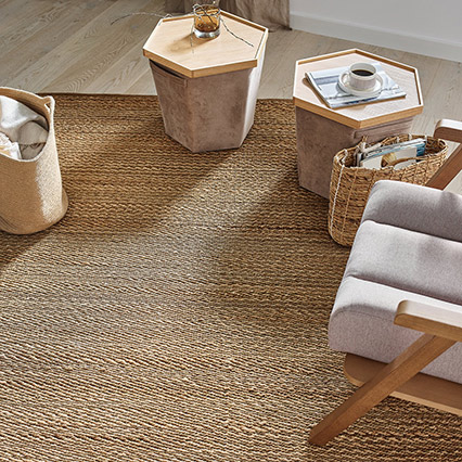 Carpet 170x240 Jute Natural arrangement