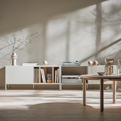 Double RTV cabinet Into arrangement