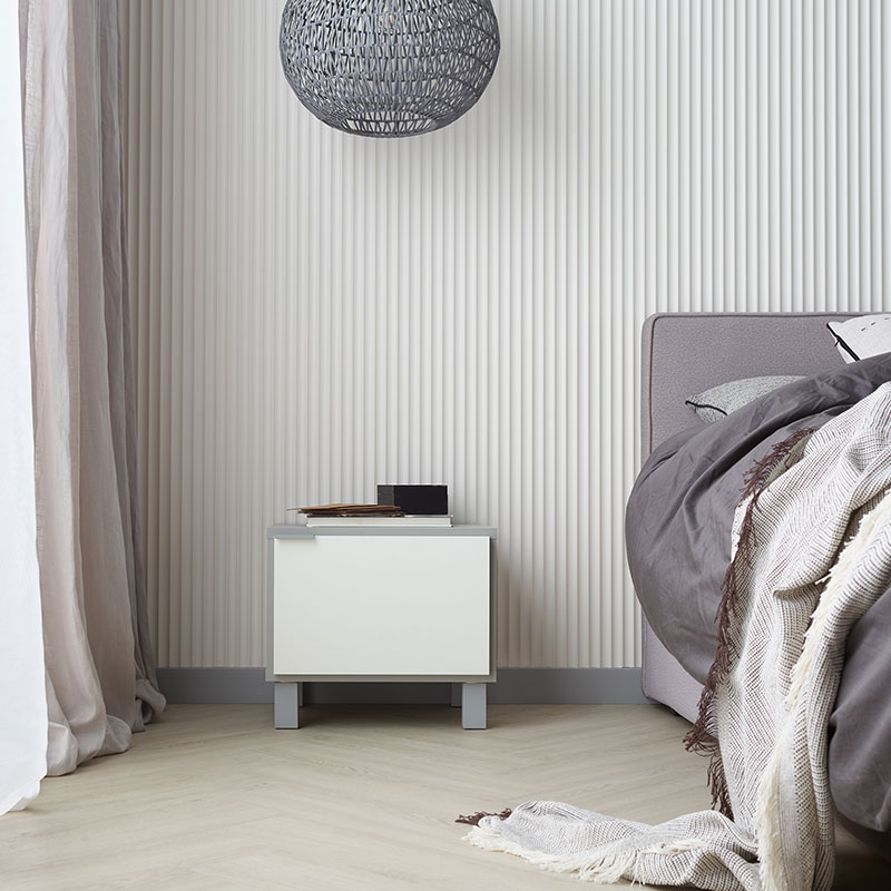 Bedside table with doors Simple arrangement