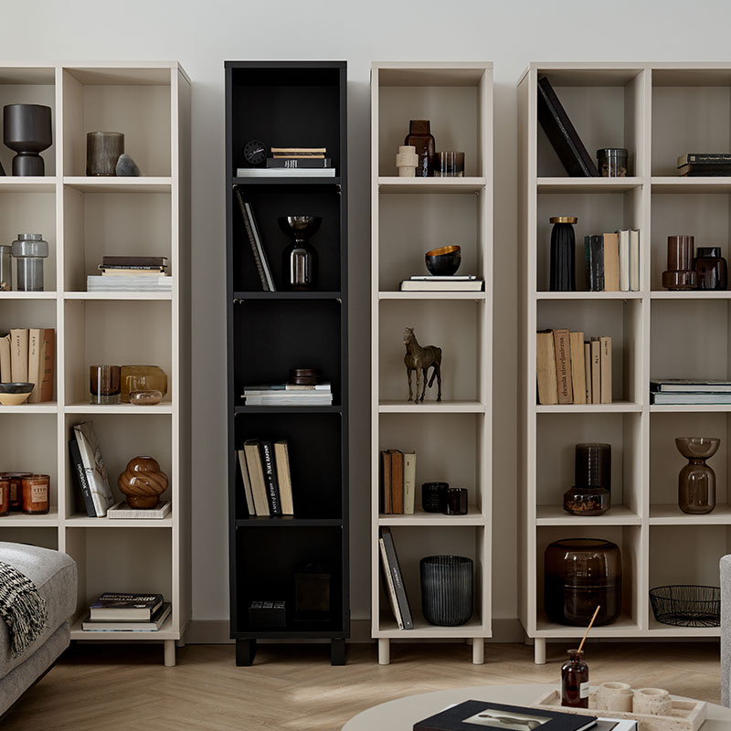 Single bookcase 1x5 Simple arrangement
