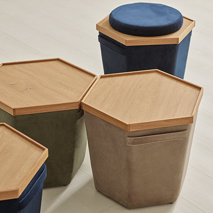 Doppio pouffe arrangement