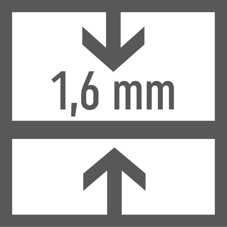 Thickness 1,6 mm