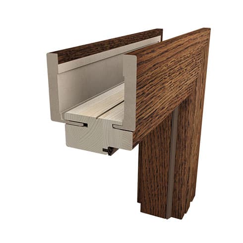 Ościeżnica drewniana regulowana bezprzylgowa Duo fornir gr. A